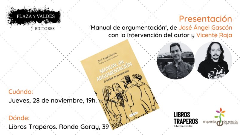 El autor, José Ángel Gascón, presenta su libro en la librería Libros Traperos de Murcia el próximo jueves 28 de noviembre